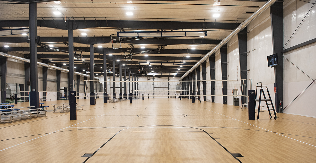 The Centre, retractable basketball net, basketball, flooring