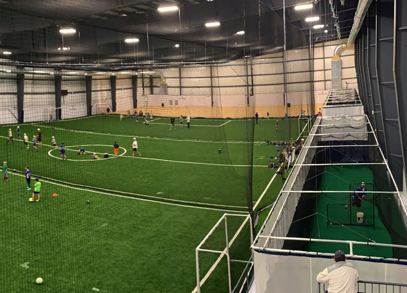 batting cages, indoor, artificial turf, astroturfing, protective netting