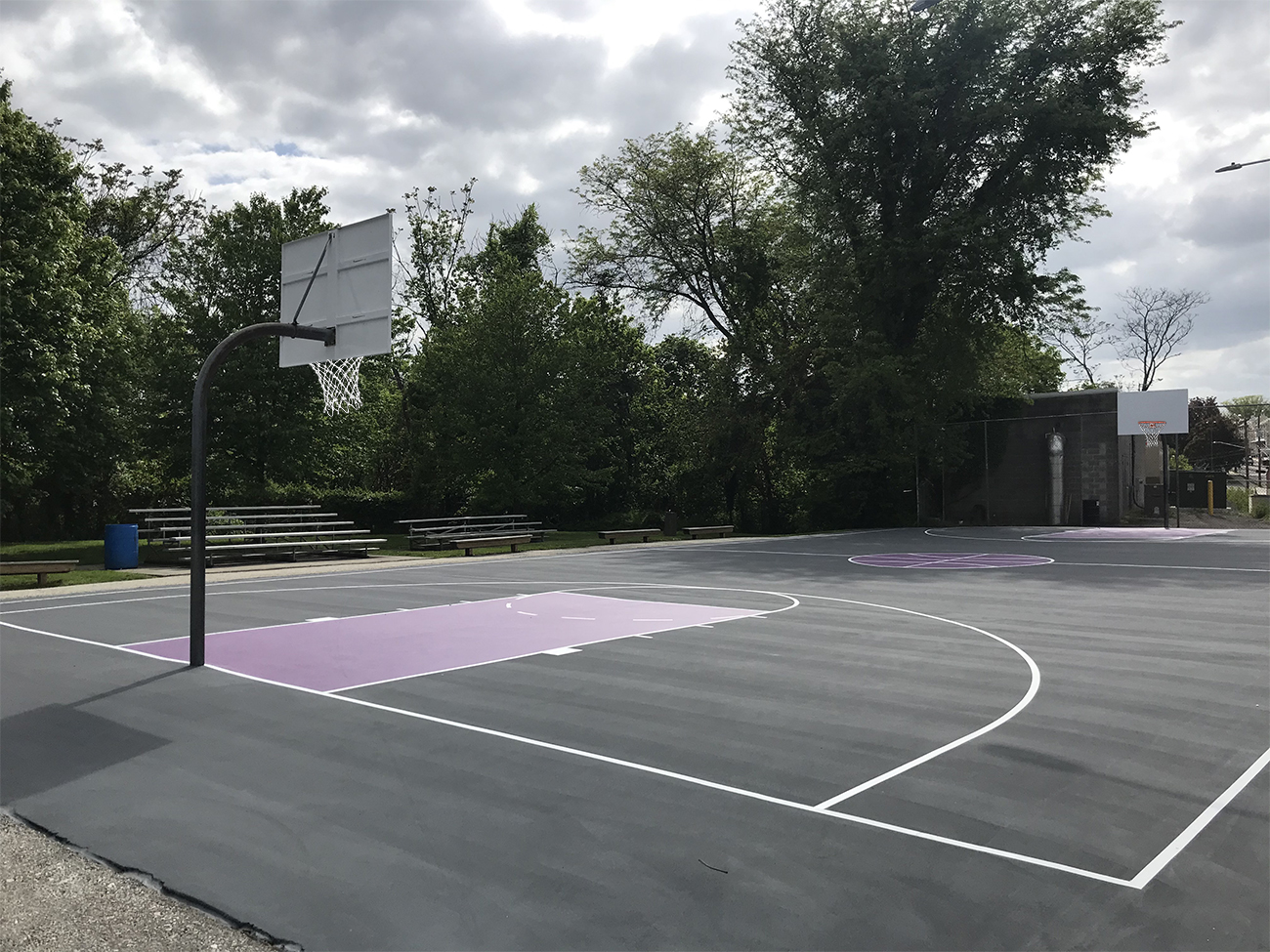 C'Jon Saunders Memorial Park, Basketball Court, Hoops
