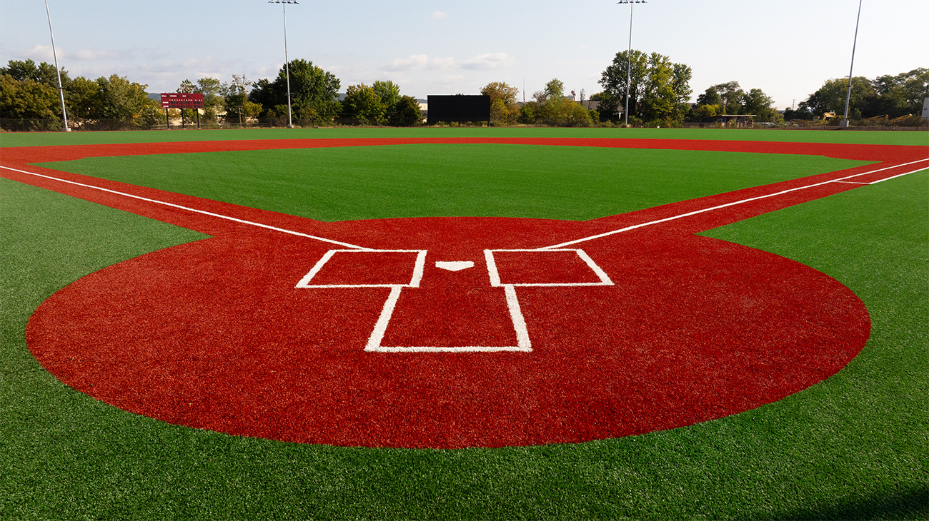 Home Plate, Artificial Turf, Lines, Baseball, Softball