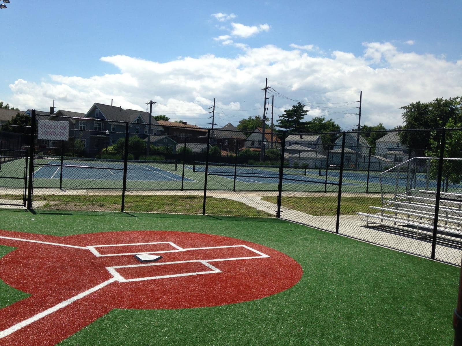 T-ball field on artificial turf